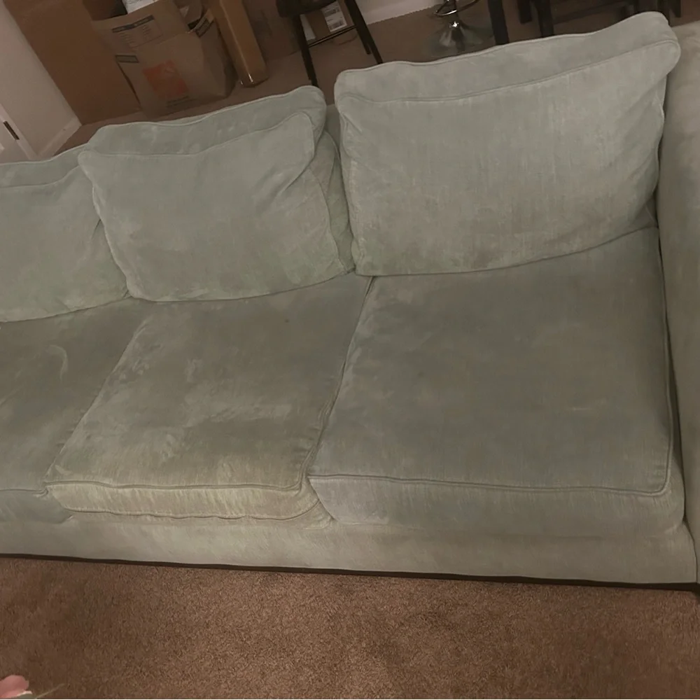 Elegant Green Sofa